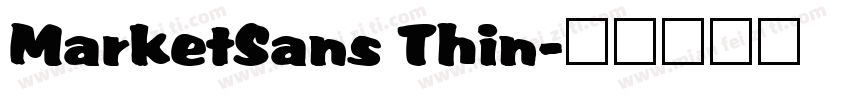 MarketSans Thin字体转换